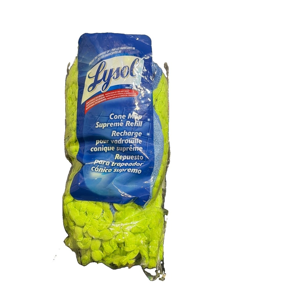 Lysol Cone Mop Supreme Refill Replacement Mop Head 59094 AntiBacterial Green NEW